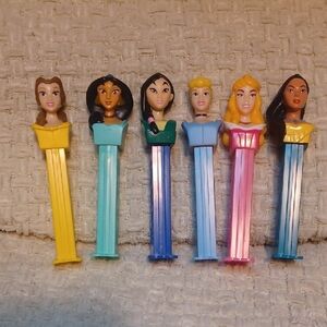 Set of 6 Disney Princess PEZ Dispensers